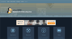 Desktop Screenshot of linuxartist.org