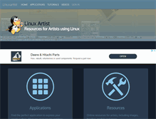 Tablet Screenshot of linuxartist.org
